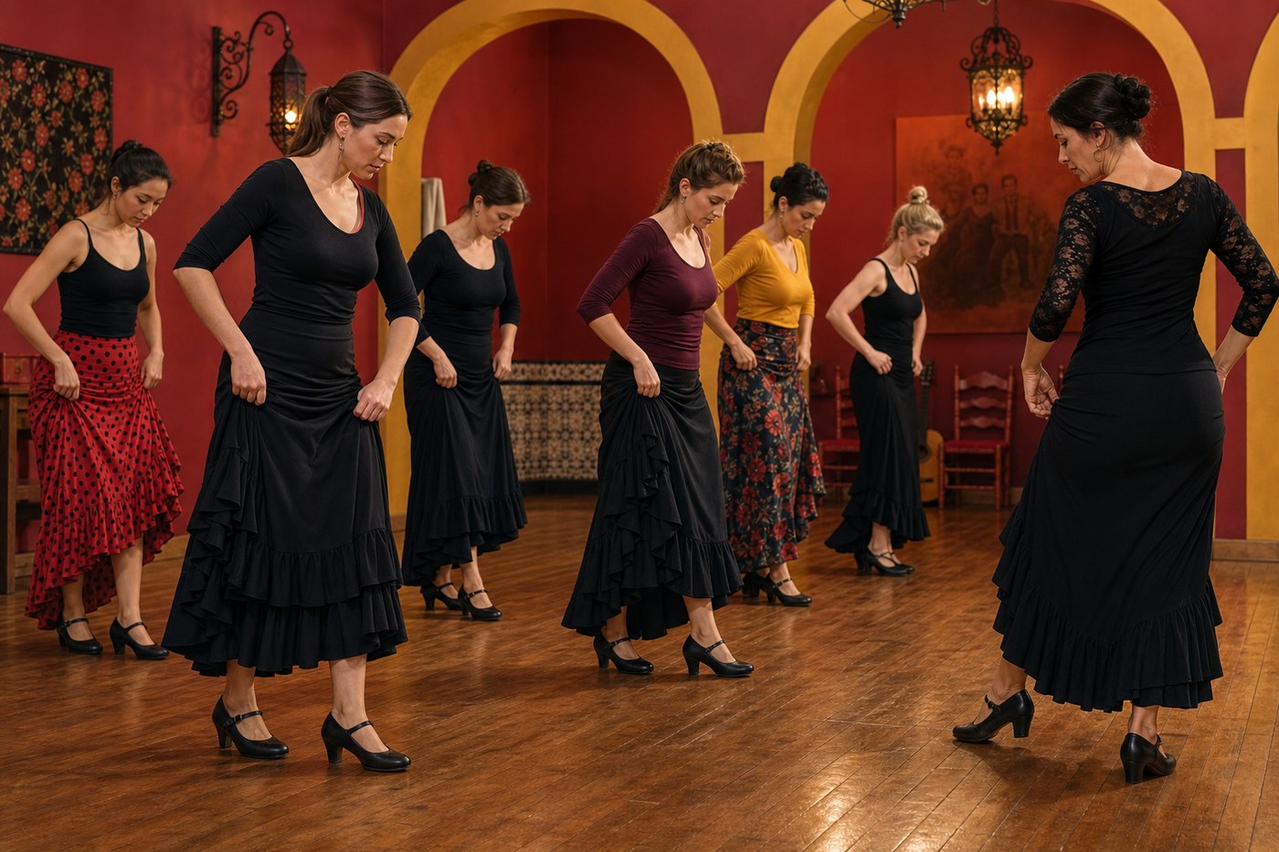 Clase de baile flamenco para principiantes